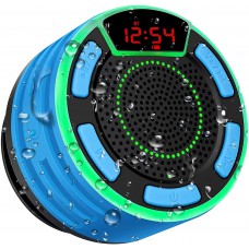 IPX7 Waterproof Speaker, BassPal Bluetooth Portable Wireless Shower Speakers with LED Display, FM Radio, Suction Cup, Light Show, TWS, Loud Stereo Sound for Pool Beach Home Party Travel Outdoors IPX7 Waterproof Speaker, BassPal Bluetooth Portable Wireless Shower Speakers with LED Display, FM Radio, Suction Cup, Light Show, TWS, Loud Stereo Sound for Pool Beach Home Party Travel Outdoors